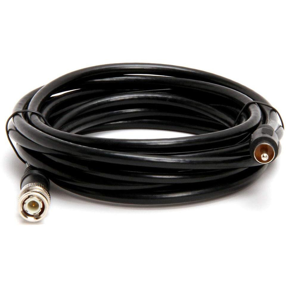 Cmple RG59U 12 Feet BNC Male to RCA Male, 75 Ohm, Coaxial BNC to RCA Video Cable, Black, (449-N)