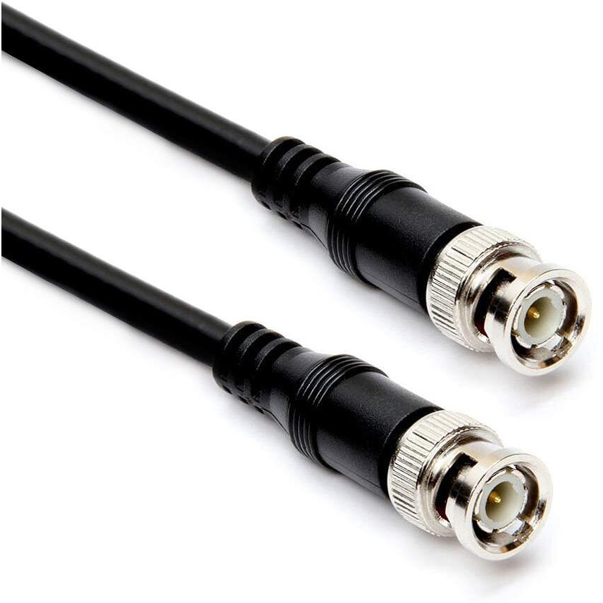 Cmple RG59U 6 Feet BNC Male to BNC Male, 75 Ohm, Coaxial BNC to BNC Video Cable, 6FT Black
