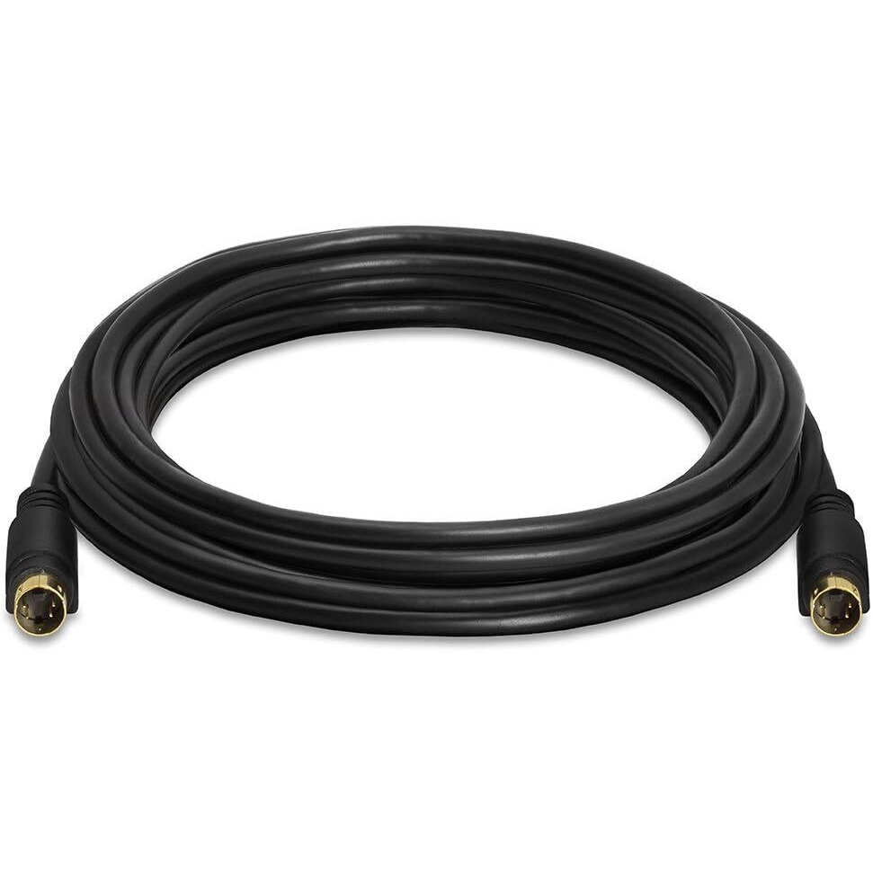 Cmple - S-Video Cable Gold-Plated (SVHS) 4-PIN SVideo Cord - 12 Feet