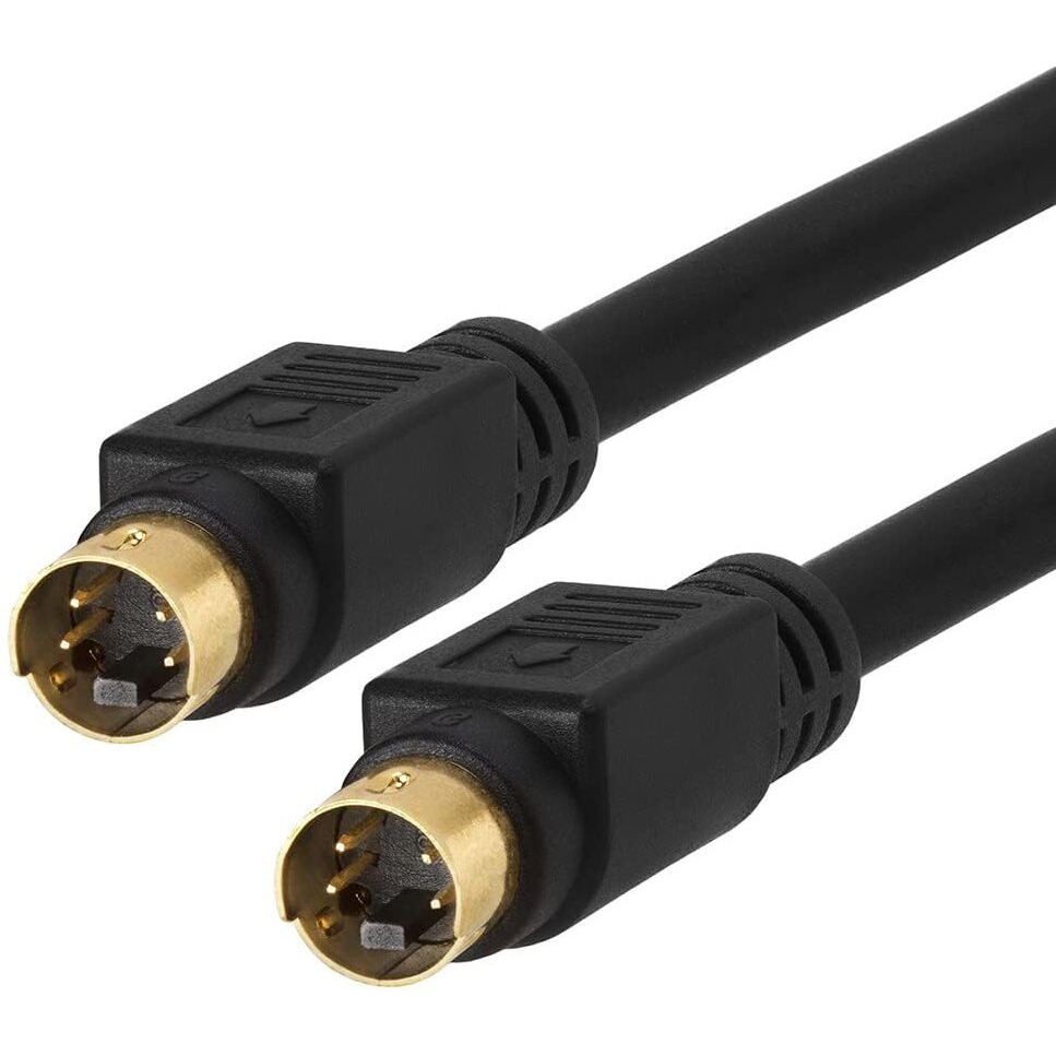 Cmple - S-Video Cable Gold-Plated (SVHS) 4-PIN SVideo Cord - 12 Feet