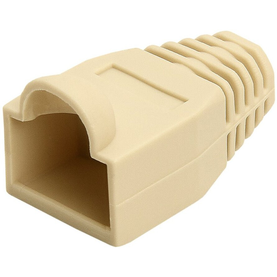 RJ45 Color Coded Strain Relief Boots 50pcs - Ivory