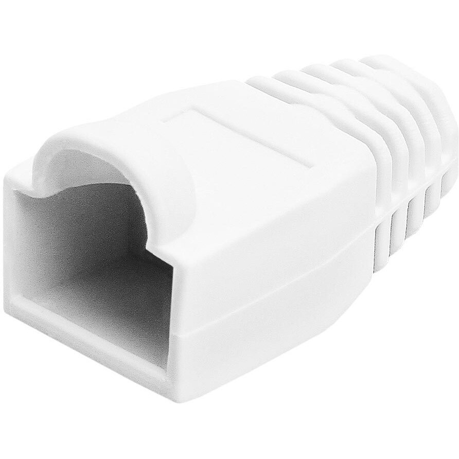 RJ45 Color Coded Strain Relief Boots 50pcs - White