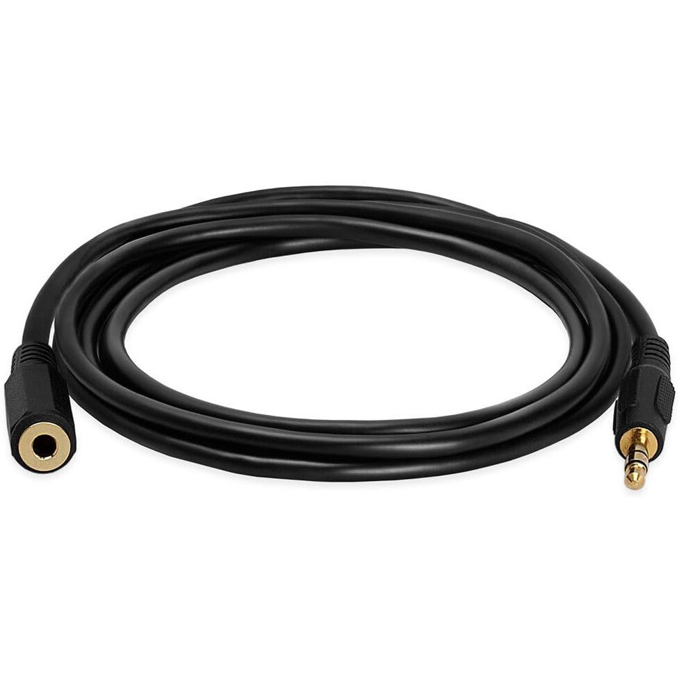 Cmple - 3.5mm 1/8inch Stereo Audio Aux Headphone Cable Extension Cord Male to Female 6 Feet