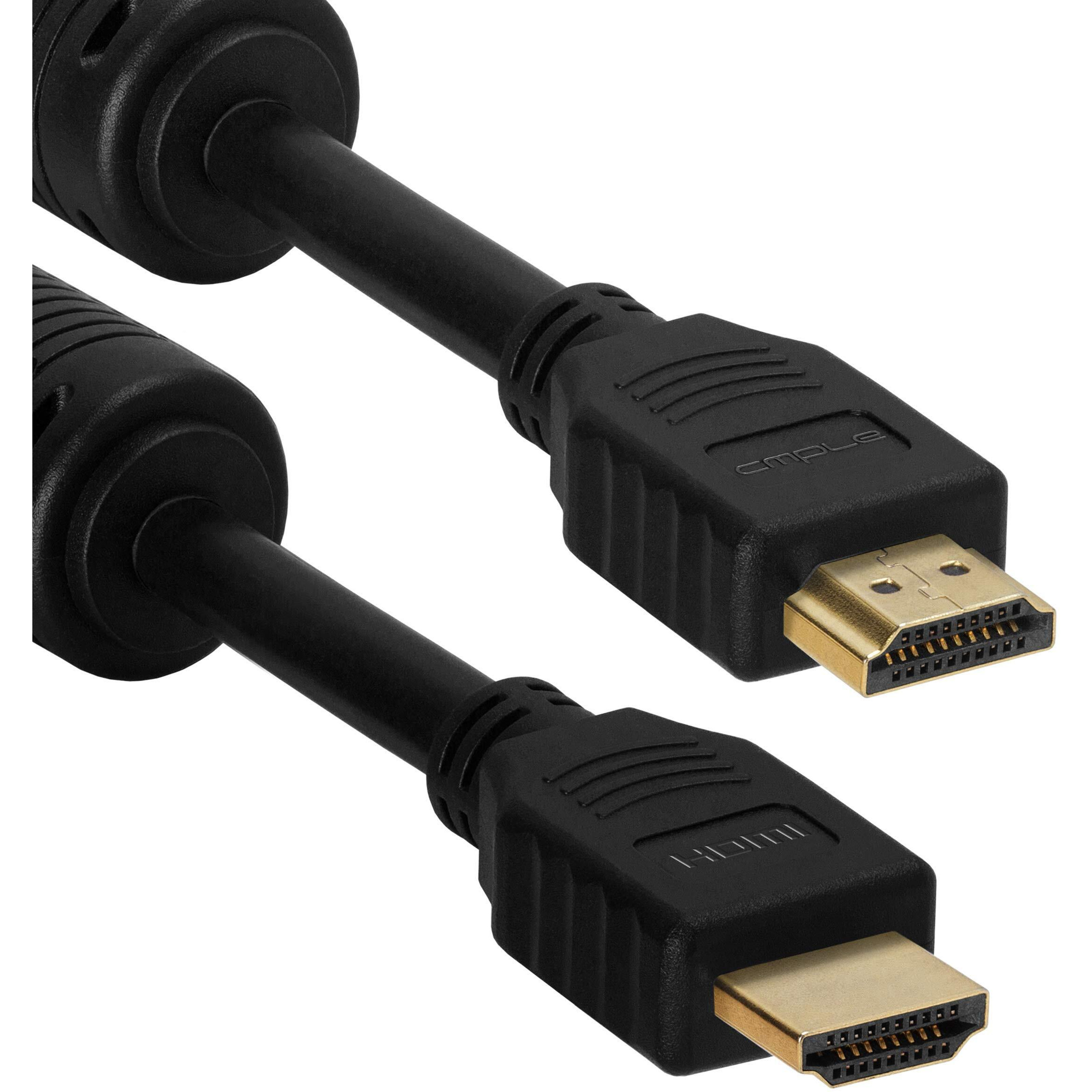 Cmple - HDMI Cable 25FT with Ferrite Cores  28 AWG High Speed HDMI Cord with Ethernet, Supports (4K, 1080p Full HD, UHD, Ultra HD, 3D, ARC, HDTV) - 25 Feet