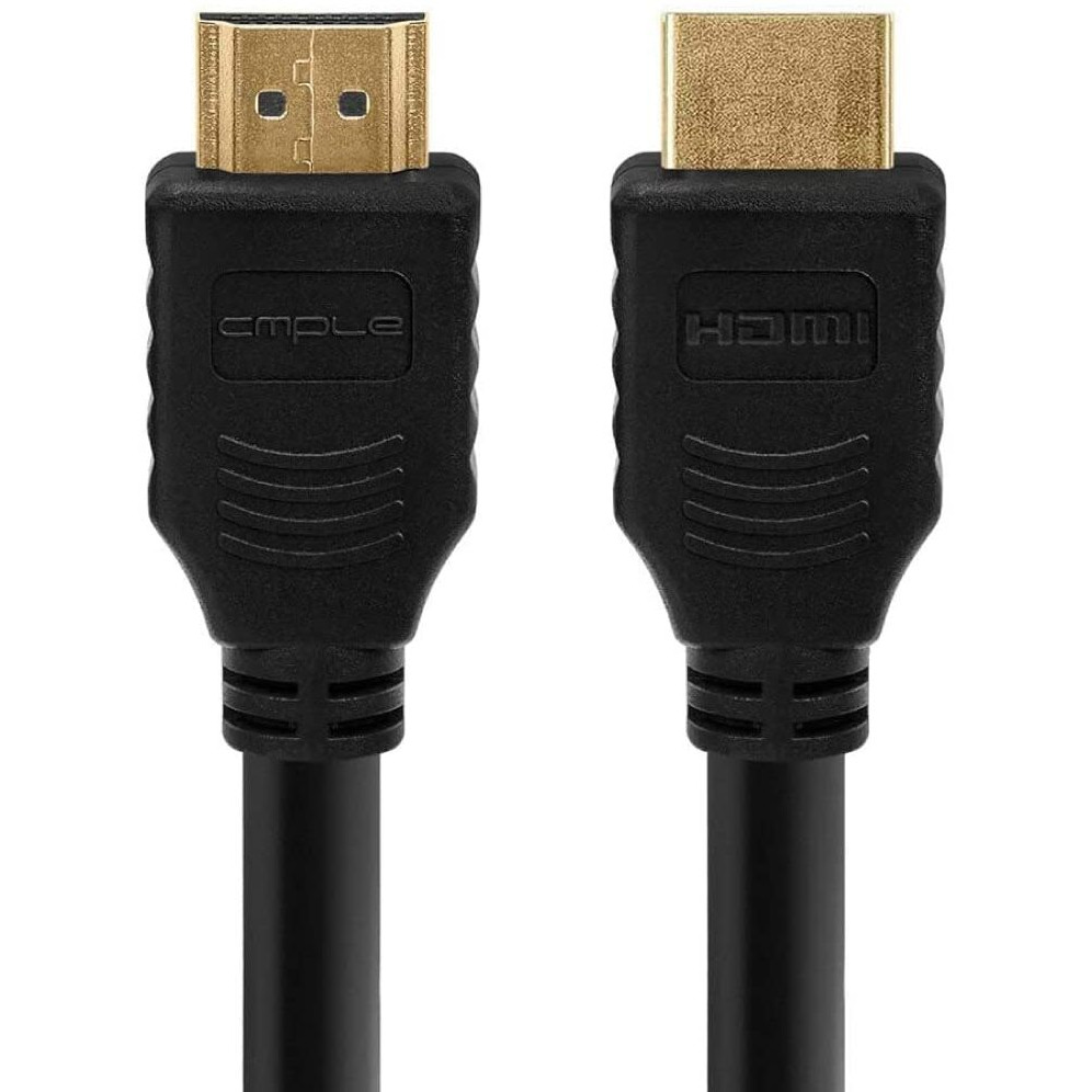 Cmple - HDMI Cable 1.5FT with Ferrite Cores  28 AWG High Speed HDMI Cord with Ethernet, Supports (4K 60HZ, 1080p Full HD, UHD, Ultra HD, 3D, ARC, PS4, Xbox, HDTV) - 1.5 Feet