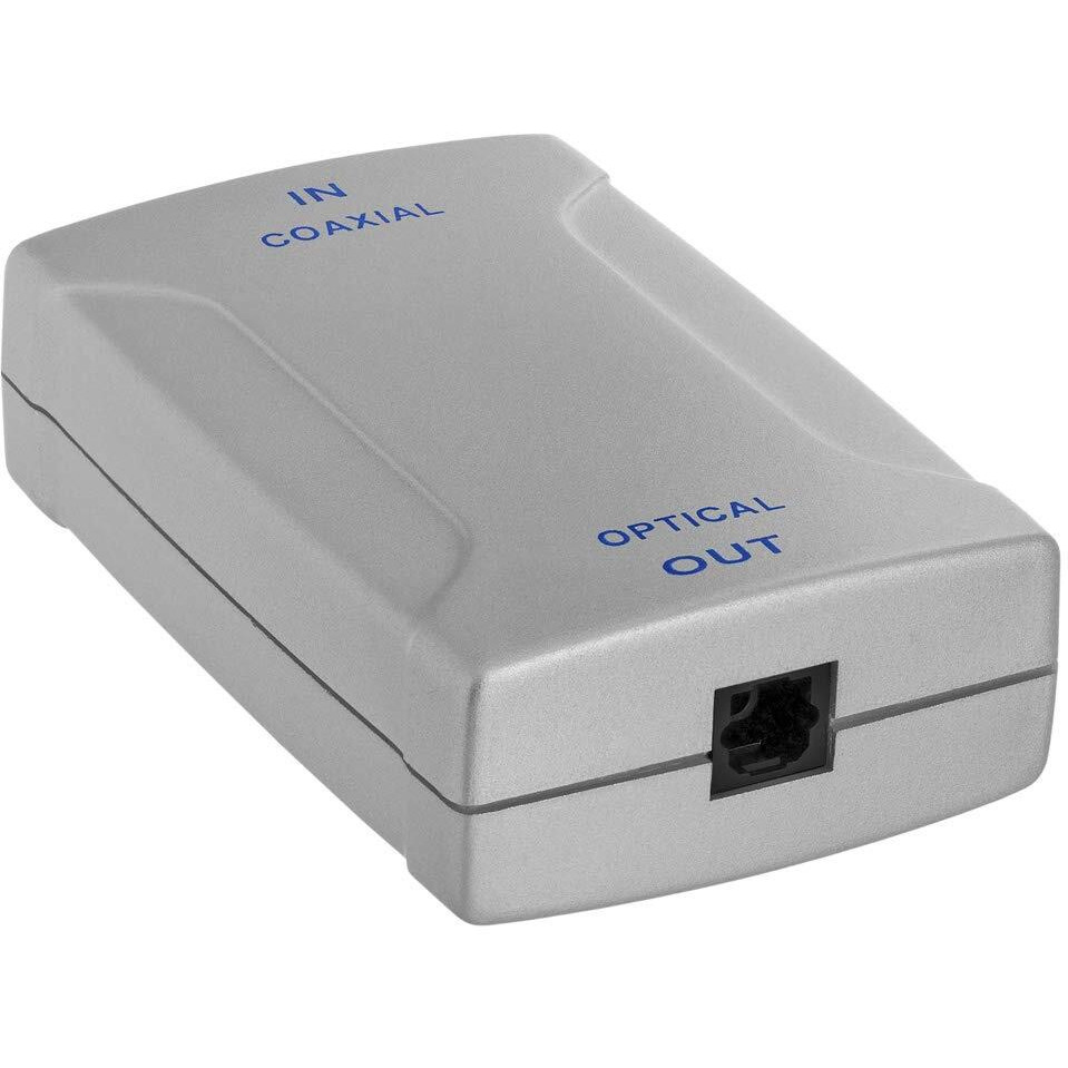 Coaxial RCA Digital Audio Jack to Optical Toslink Jack Converter