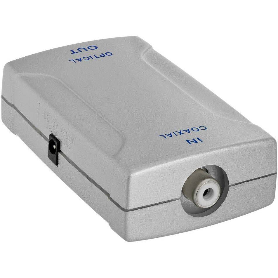 Coaxial RCA Digital Audio Jack to Optical Toslink Jack Converter