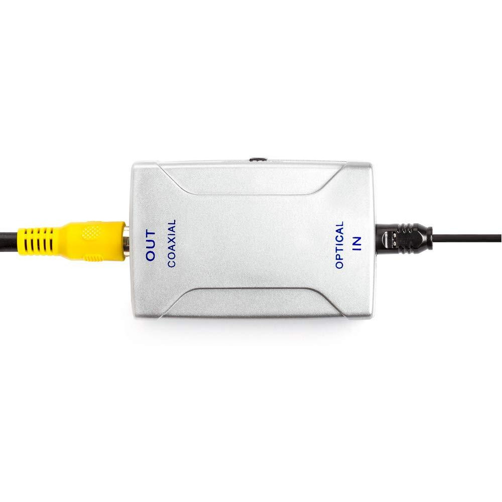 Optical Toslink Jack to Coaxial RCA Jack Digital Audio Converter