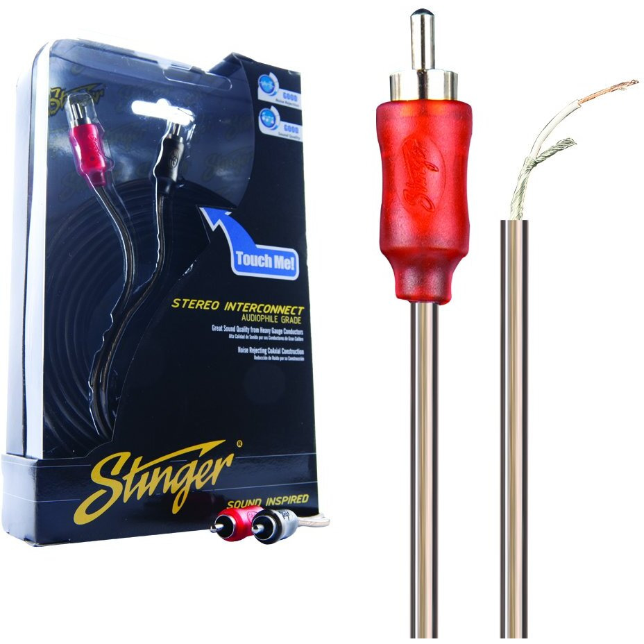 STINGER 15FT 1000 SERIES 2CH COAXIAL RCA