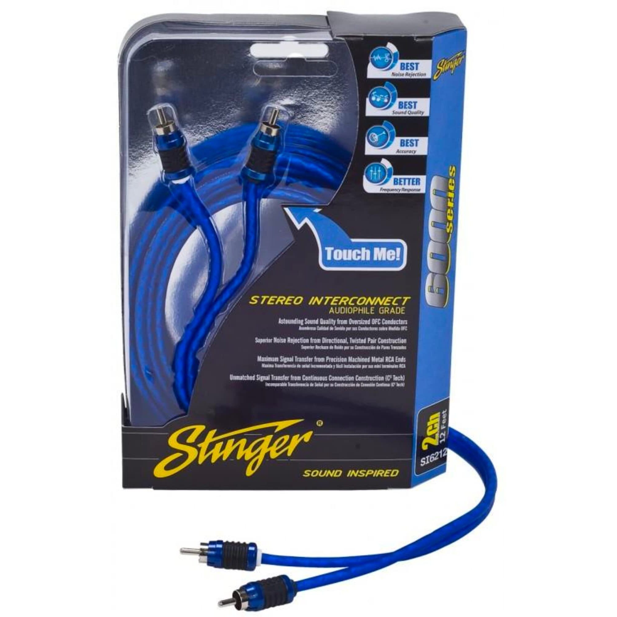STINGER 3Ft. 2 Channel Shielded RCA Cable