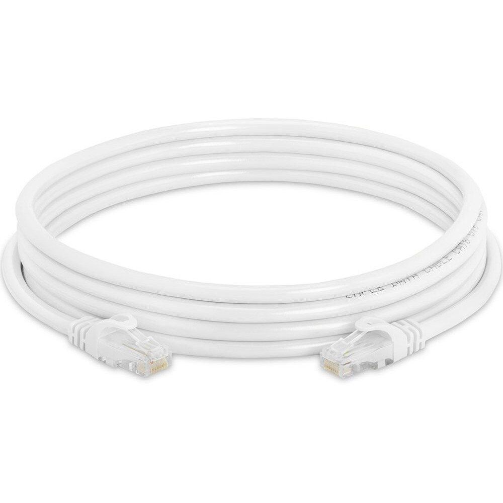 Cmple Cat6 Ethernet Cable 10Gbps - Computer Networking Cord with Gold-Plated RJ45 Connectors, 550MHz Cat6 Network Ethernet LAN Cable Supports Cat6, Cat5e, Cat5 Standards - 10 Feet White