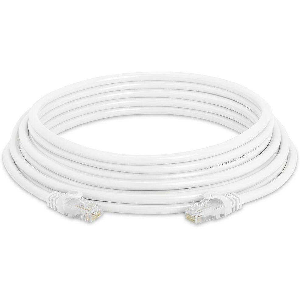Cmple Cat6 Ethernet Cable 10Gbps - Computer Networking Cord with Gold-Plated RJ45 Connectors, 550MHz Cat6 Network Ethernet LAN Cable Supports Cat6, Cat5e, Cat5 Standards - 25 Feet White