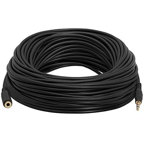 Cmple - 3.5mm 1/8inch Stereo Audio Aux Headphone Cable Extension Cord Male to Female 75 Feet