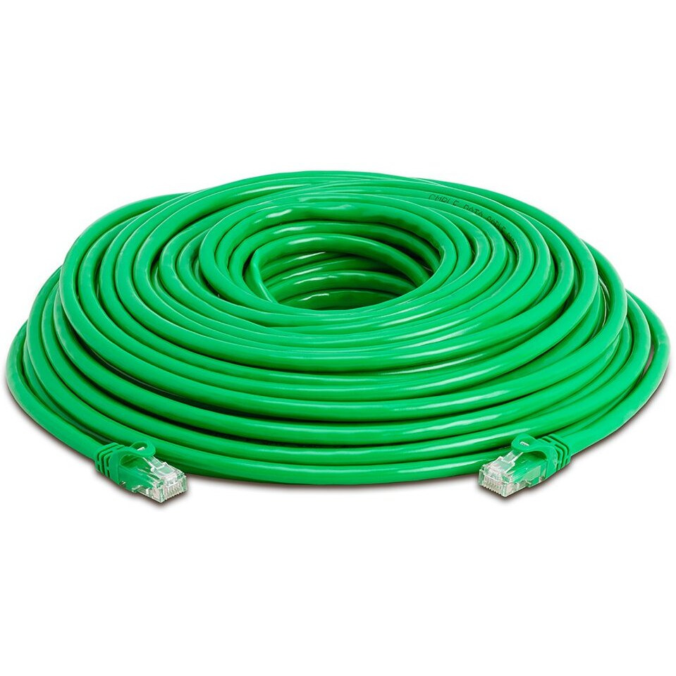 Cmple Cat6 Ethernet Cable 10Gbps - Computer Networking Cord with Gold-Plated RJ45 Connectors, 550MHz Cat6 Network Ethernet LAN Cable Supports Cat6, Cat5e, Cat5 Standards - 100 Feet Green