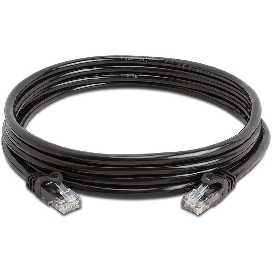 Cmple Cat6 Ethernet Cable 10Gbps - Computer Networking Cord with Gold-Plated RJ45 Connectors, 550MHz Cat6 Network Ethernet LAN Cable Supports Cat6, Cat5e, Cat5 Standards - 10 Feet Black
