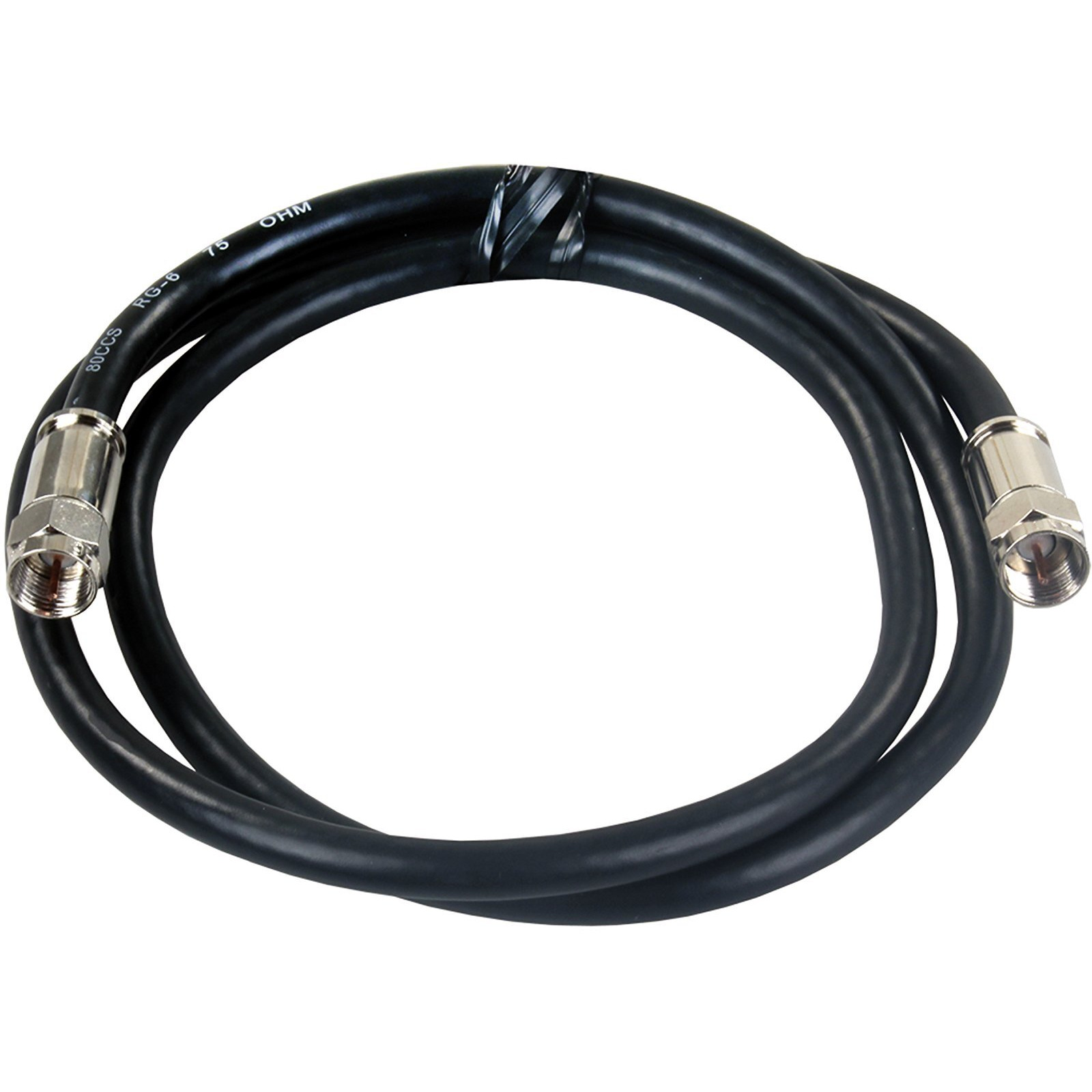 3' RG6 COAX W/COMPRN END