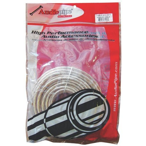 SPEAKER WIRE AUDIOPIPE 12GA 25' CLEAR
