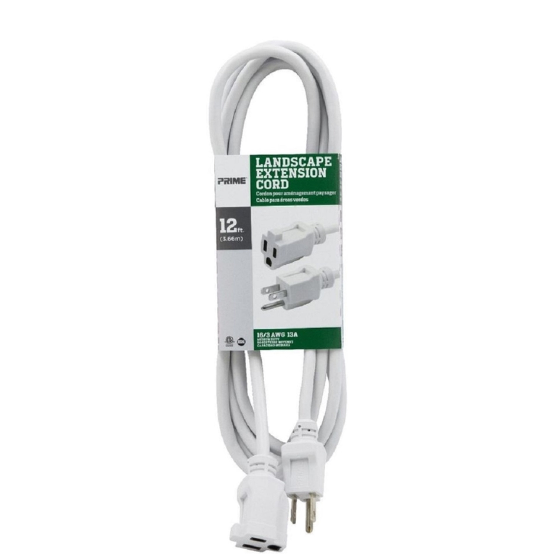 ETN CD WH 16/3 SJTW 12'L (Pack of 1)