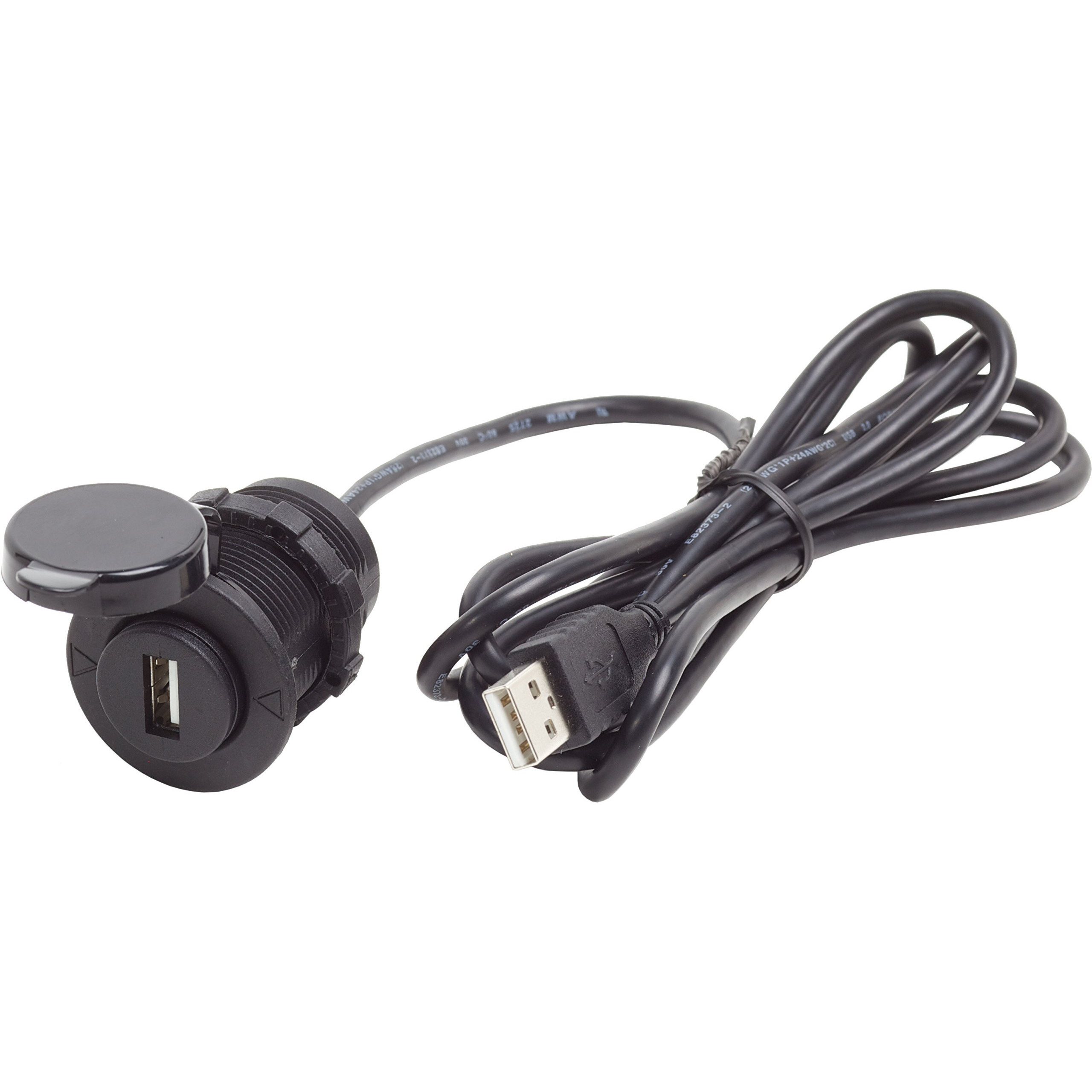 12VDC USB 2.0 PORT W/ EXT CABLE