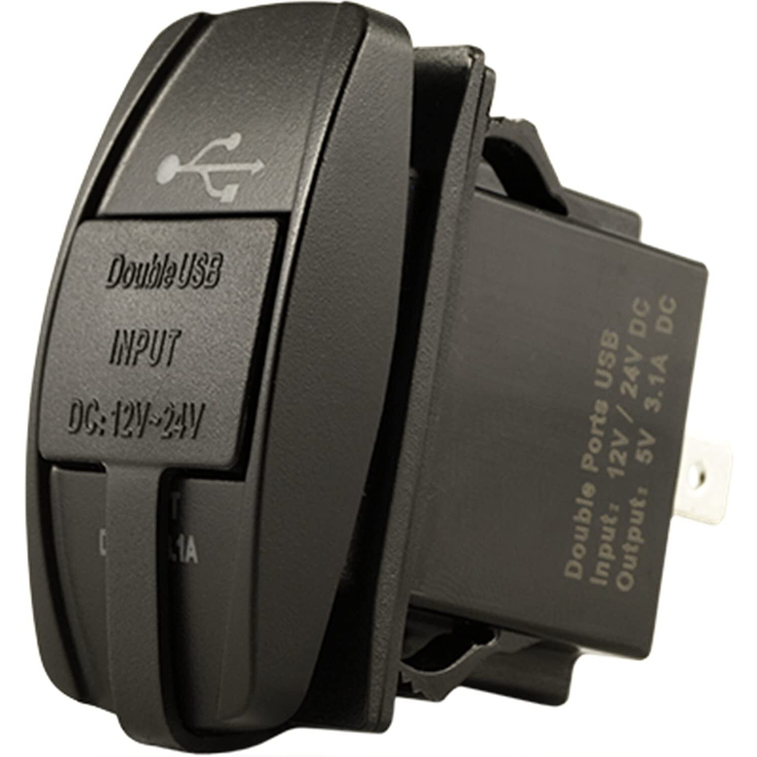DUAL USB CHARGER ROCKER SWITCH MNT