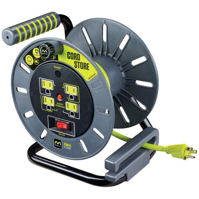 CORD REEL 3'CRD 4OUTLET (Pack of 1)