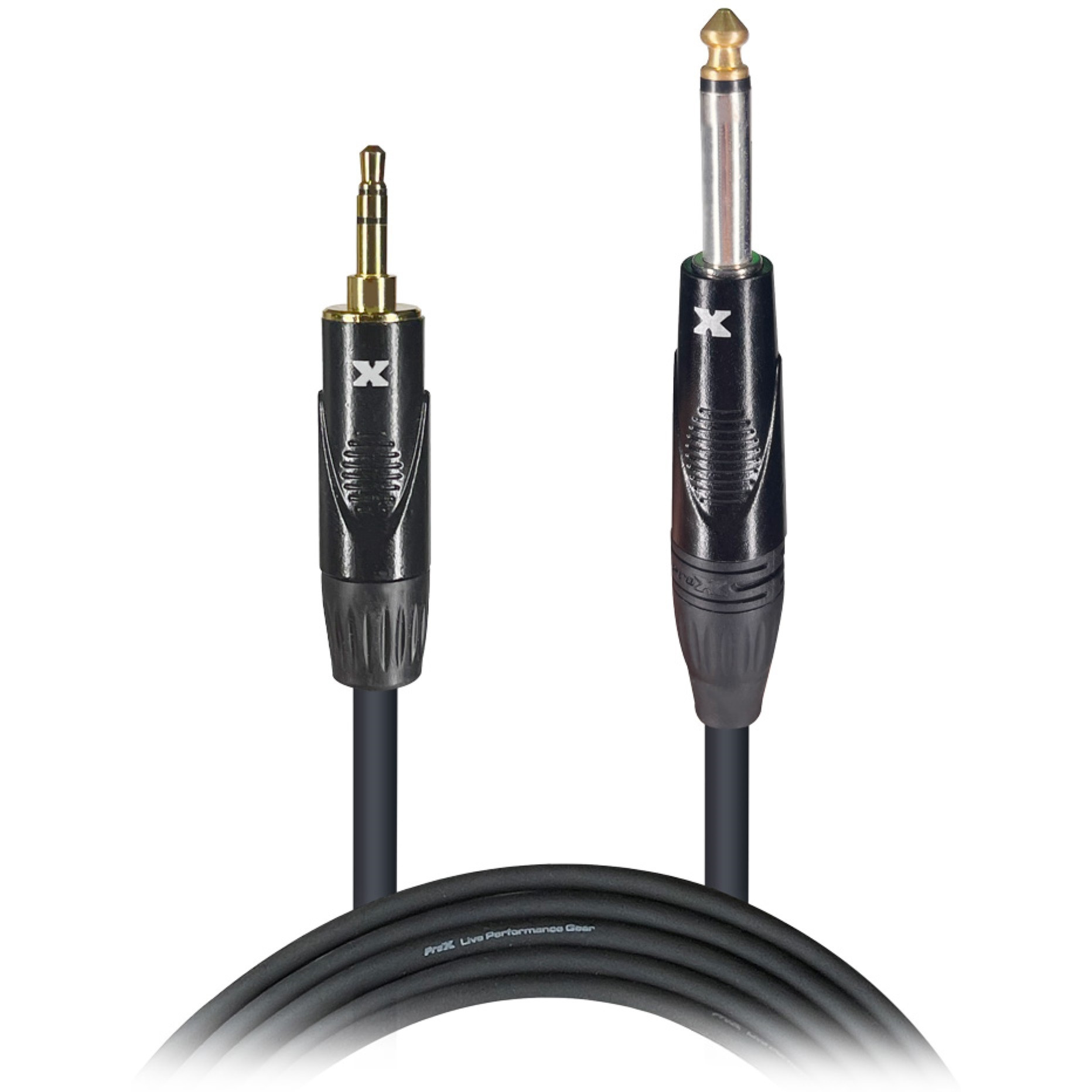 ProX XC-MP05 5 Ft. Unbalanced TRS-M Mini 1/8" to TS-M High Performance Audio Cable