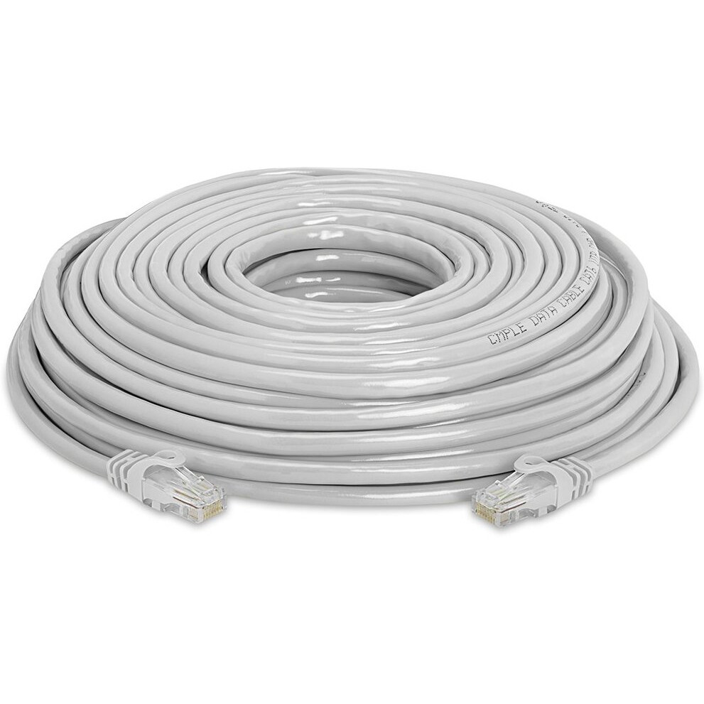 Cmple Cat6 Ethernet Cable 10Gbps - Computer Networking Cord with Gold-Plated RJ45 Connectors, 550MHz Cat6 Network Ethernet LAN Cable Supports Cat6, Cat5e, Cat5 Standards - 75 Feet Gray