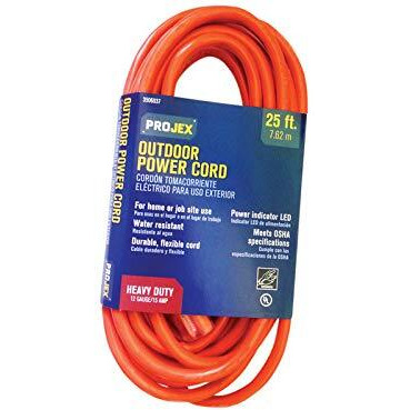 CORD EXTN 12/3SJTW25'ORG (Pack of 1)