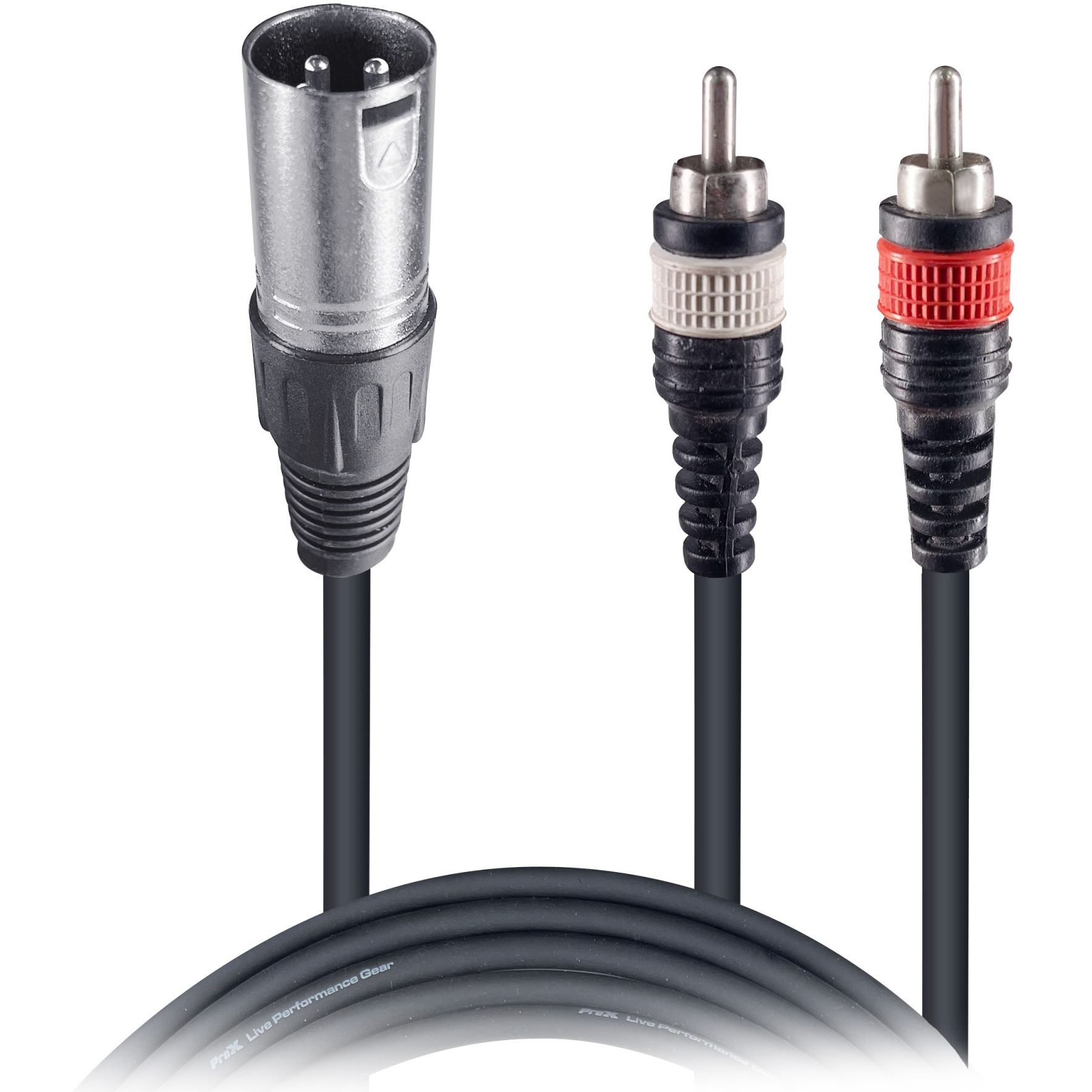 ProX XC-XMYRCA03 3' Ft Premium XLR Female to Dual RCA Splitter Duplicator Lead Y-Cable