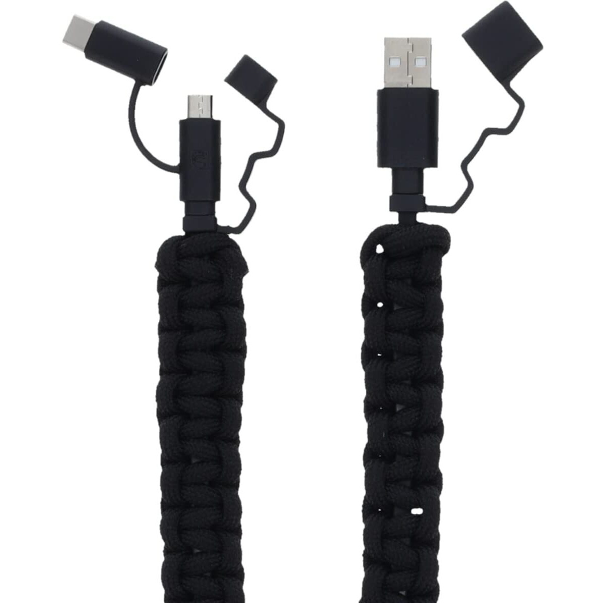 Scipio STPARADROID 2Ft Paracord Cell Phone Charging Cord Micro and USB-C(R) to USB Cable - 20ft Survival Cable Gamer Charging Cord Android Power Cord