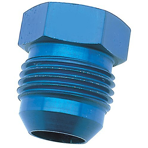 -8AN BLK FLARE PLUG