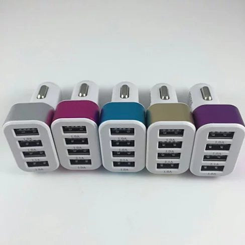 QUAD PORTS USB car Adapter and charger(D0102HEYJPA)