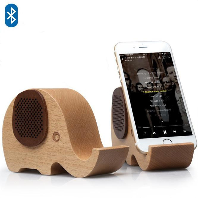 WOODSY gOODSY 2 IN 1 Bluetooth Speaker And cell Phone Stand(D0102HEYZJg)