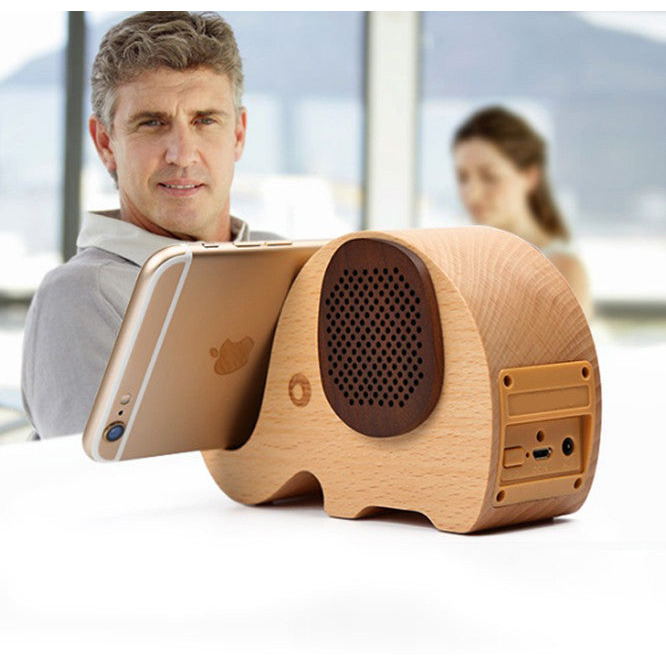 WOODSY gOODSY 2 IN 1 Bluetooth Speaker And cell Phone Stand(D0102HEYZJg)