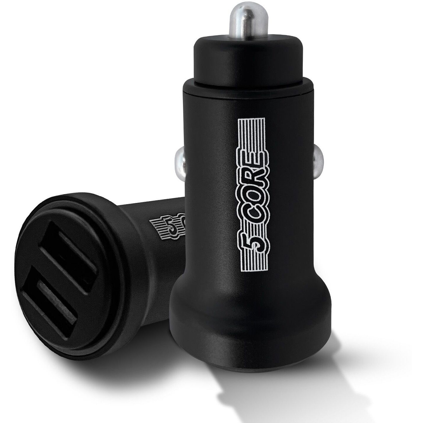 5 Core USB Car Charger Cigarette Lighter Adapter Dual USB Port Adapter 12/24 V Fast Charging - CDKC13 1Pc