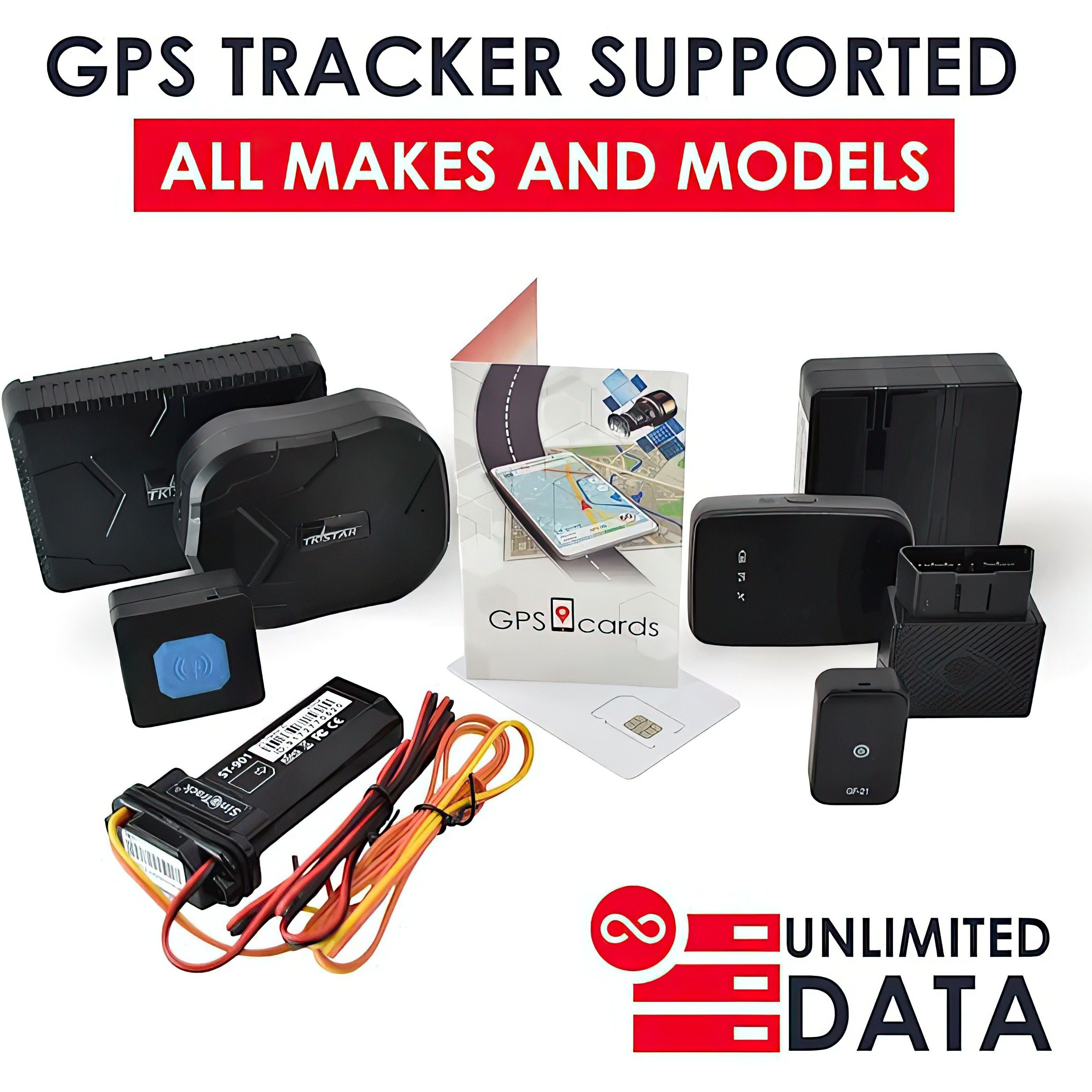 GPS.cards SIM for NCL 20 Mini Auto Tracker with Nationwide Coverage + Phone APP