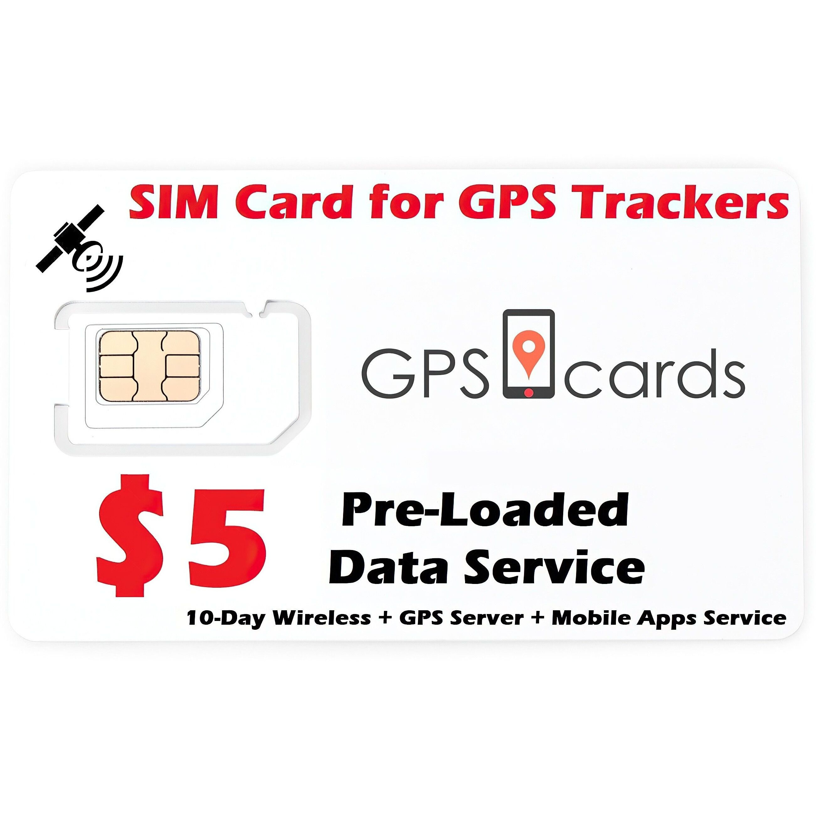 SIM Cards for Scout MT-500 Asset Locator System + Save History + Go Global