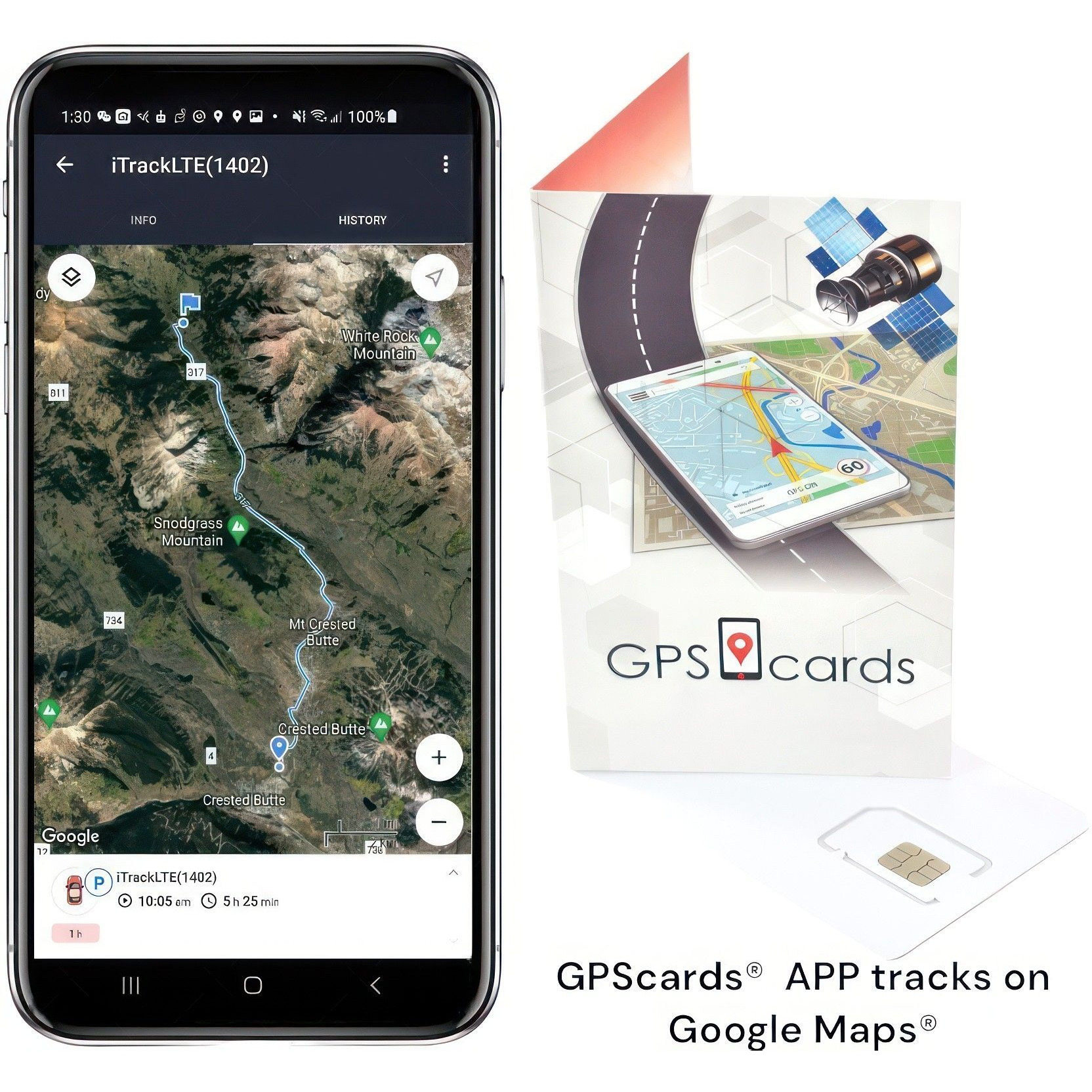 GPS SIM for Portable Large Battery GPS-408 3G/4G Support with Enhanced Security