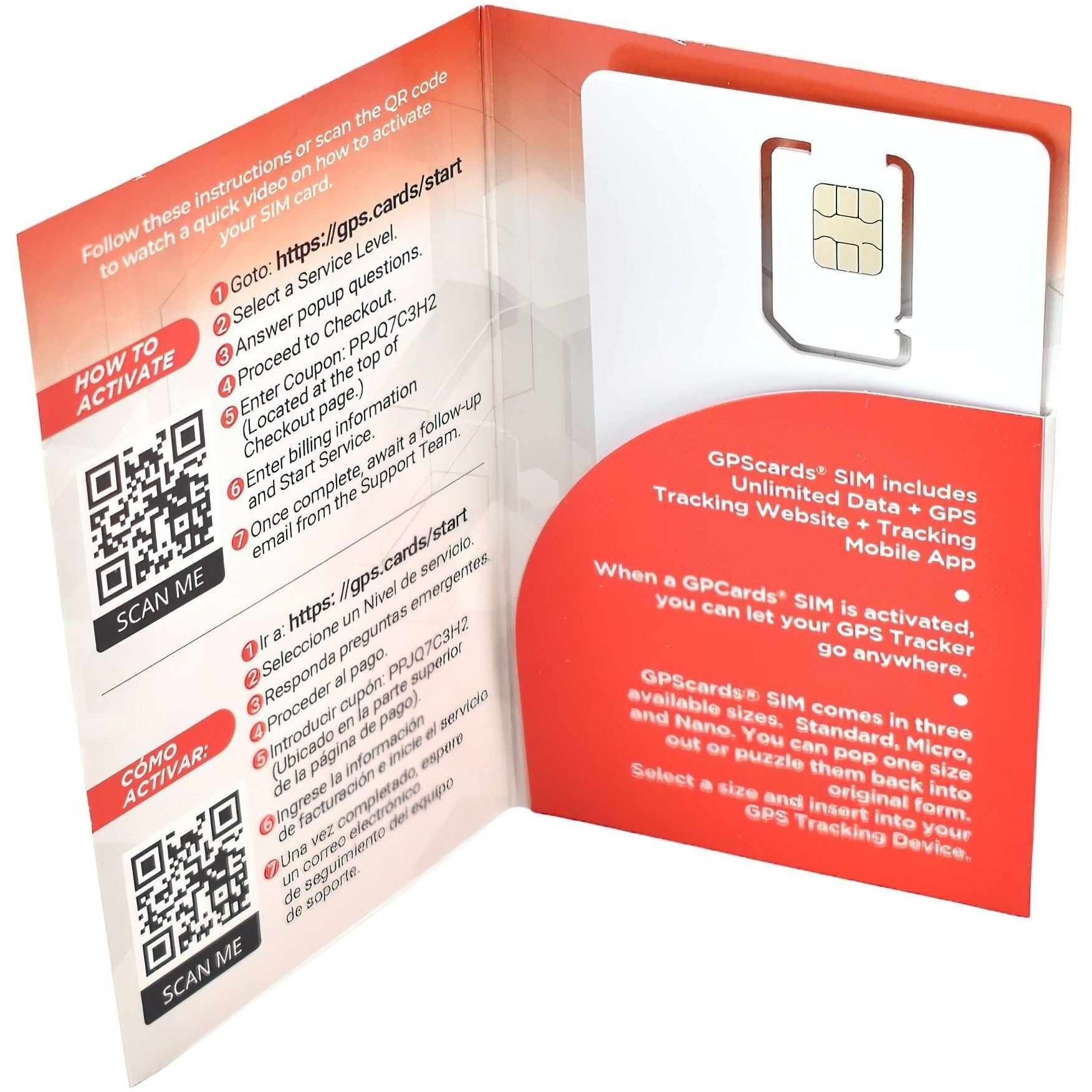 Sim card for GPS103B 2G Tracker with Vehicle Security & Car Features