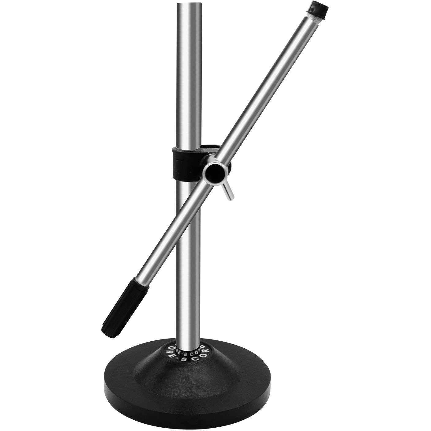 5Core Desktop Mic Stand Universal Desk Microphone Holder Table Top Round Base Stands - MS RBS CH IN
