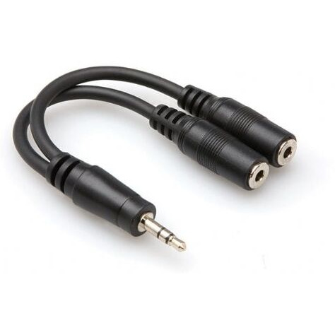 Y Cable, 3.5 mm TRS to Dual 3.5 mm TRSF