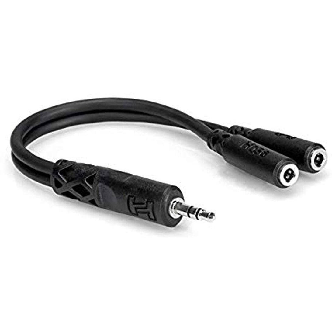 Y Cable, 3.5 mm TRS to Dual 3.5 mm TRSF