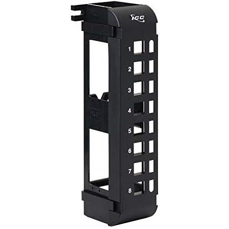 PATCH PANEL, BLANK,VERTICAL,8-PORT FLUSH