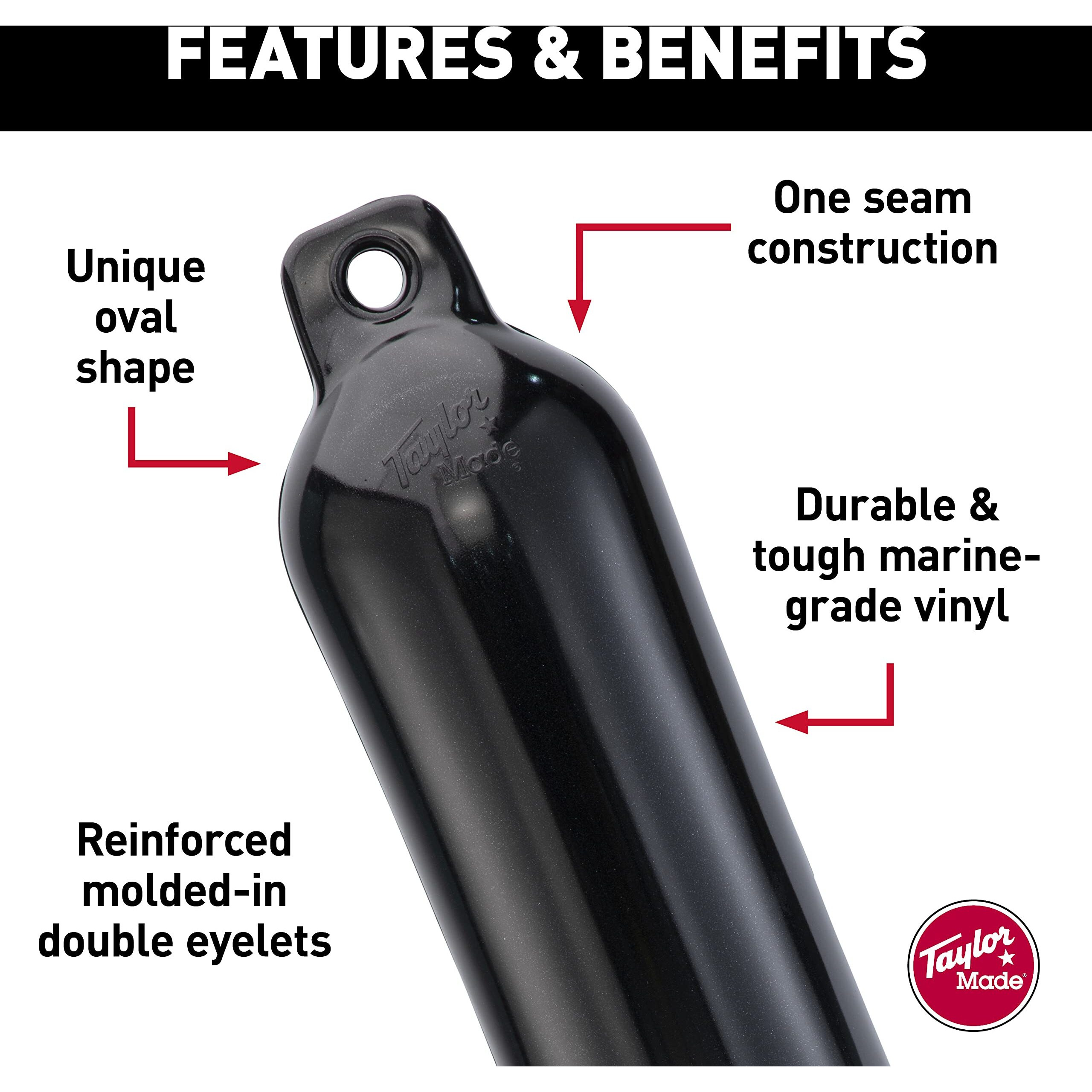 6.5' X 23' HULL GARD FENDER BLACK