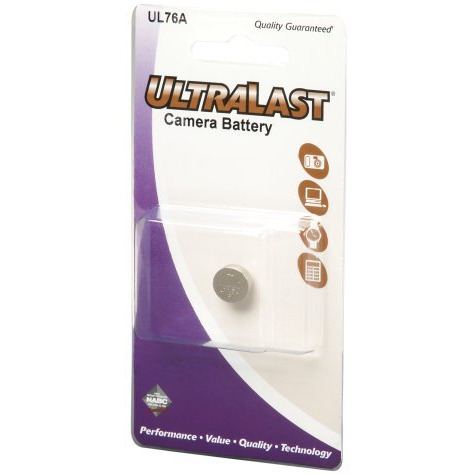 Ultralast UL76A 76A Photo Button Battery