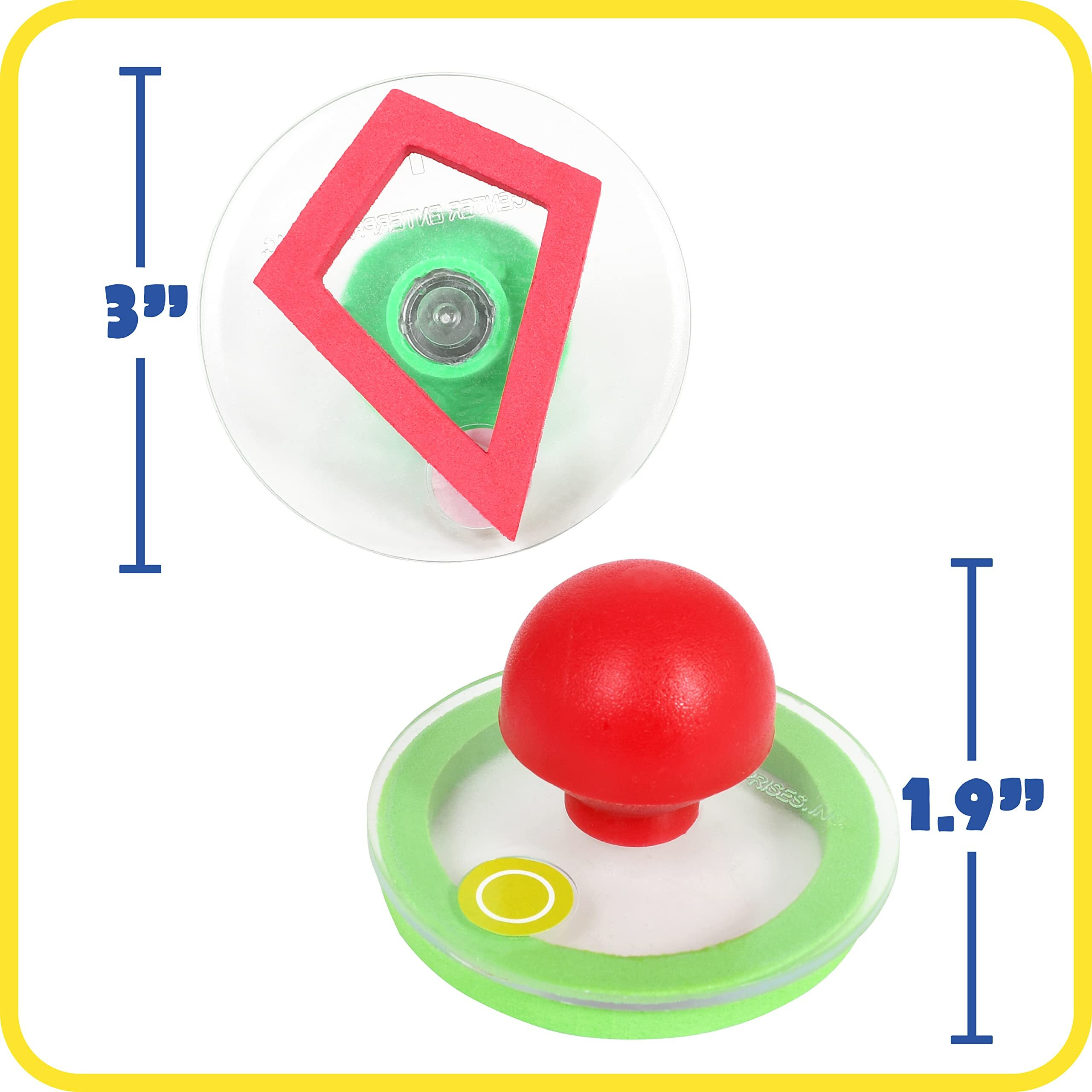 Ready2Learn Giant Geometric Shapes Outlines Stamps, 3 Inches, Set of 10