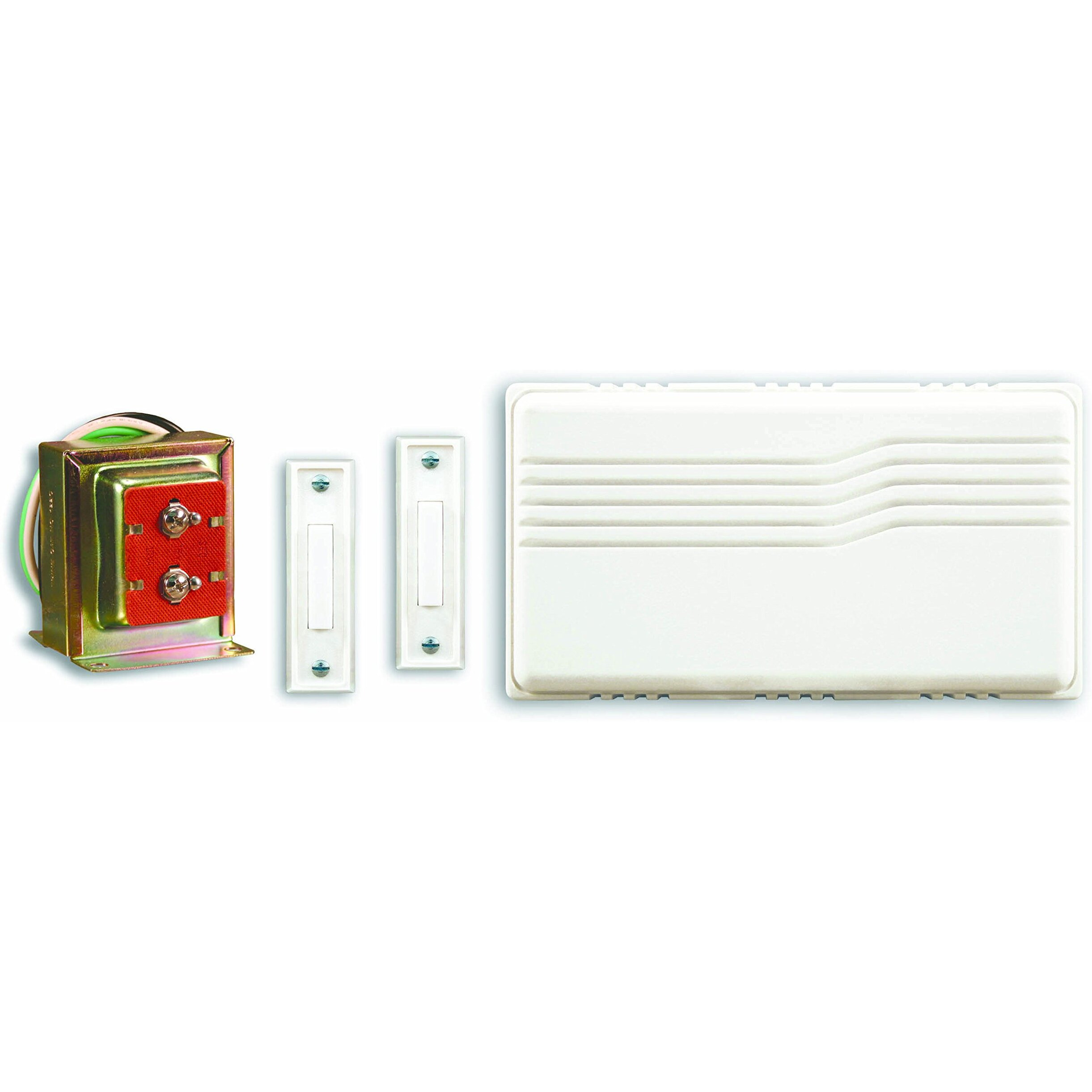 CHIME KIT WHT 2PUSHBUTON(Pack of 1)