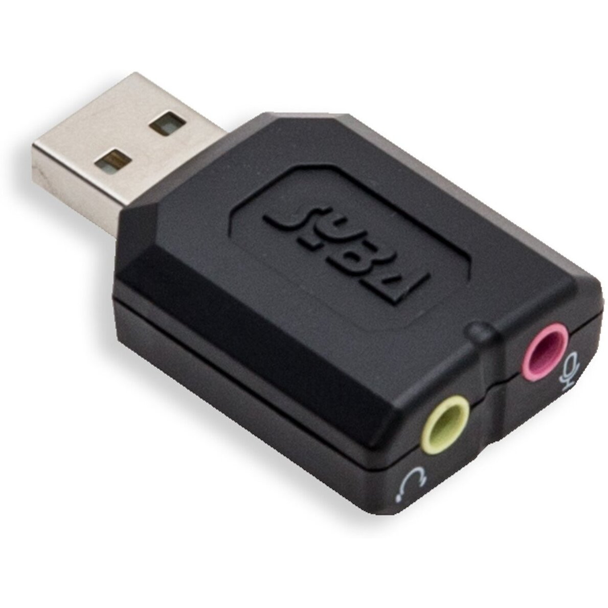 USB Stereo Audio Adapter, C-Media Chipset, RoHS