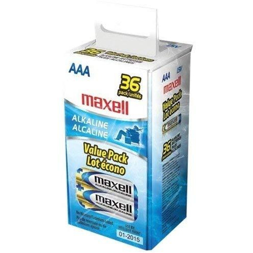 Maxell 723815 AAA Performance Long Lasting Alkaline Batteries - 36 Pack, Computer