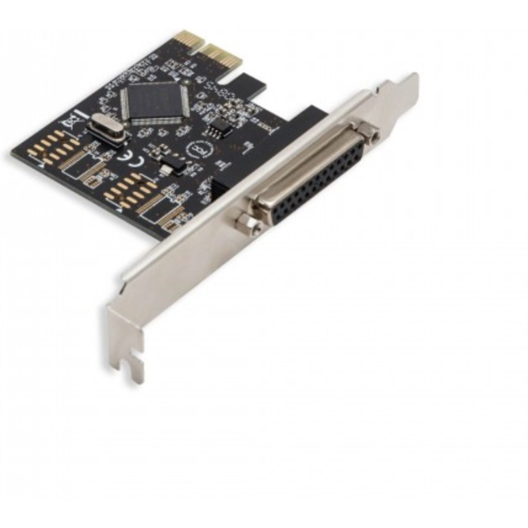 PCIe 1x Port Printer/Parallel Card, Moschip 9901 Chipset, include one Low Profile Bracket